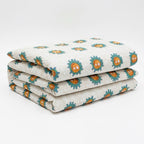 Sunshine print hand block-printed reversible cotton voile kids quilt (razai) – additional lifestyle