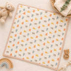 PEXX bear print reversible cotton baby quilt, 100 x 100 cm — hero full quilt