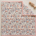 Bear & Circus Animal print hand block-printed cotton muslin baby swaddle set – hero – set together