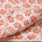 Bear & Circus Animal print hand block-printed cotton muslin baby swaddle set