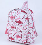 Submarine print hand block-printed cotton kids backpack – flat front, studio